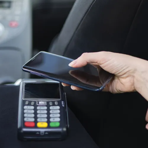 paiement au chauffeur vtc la reunion via nfc sur tpe